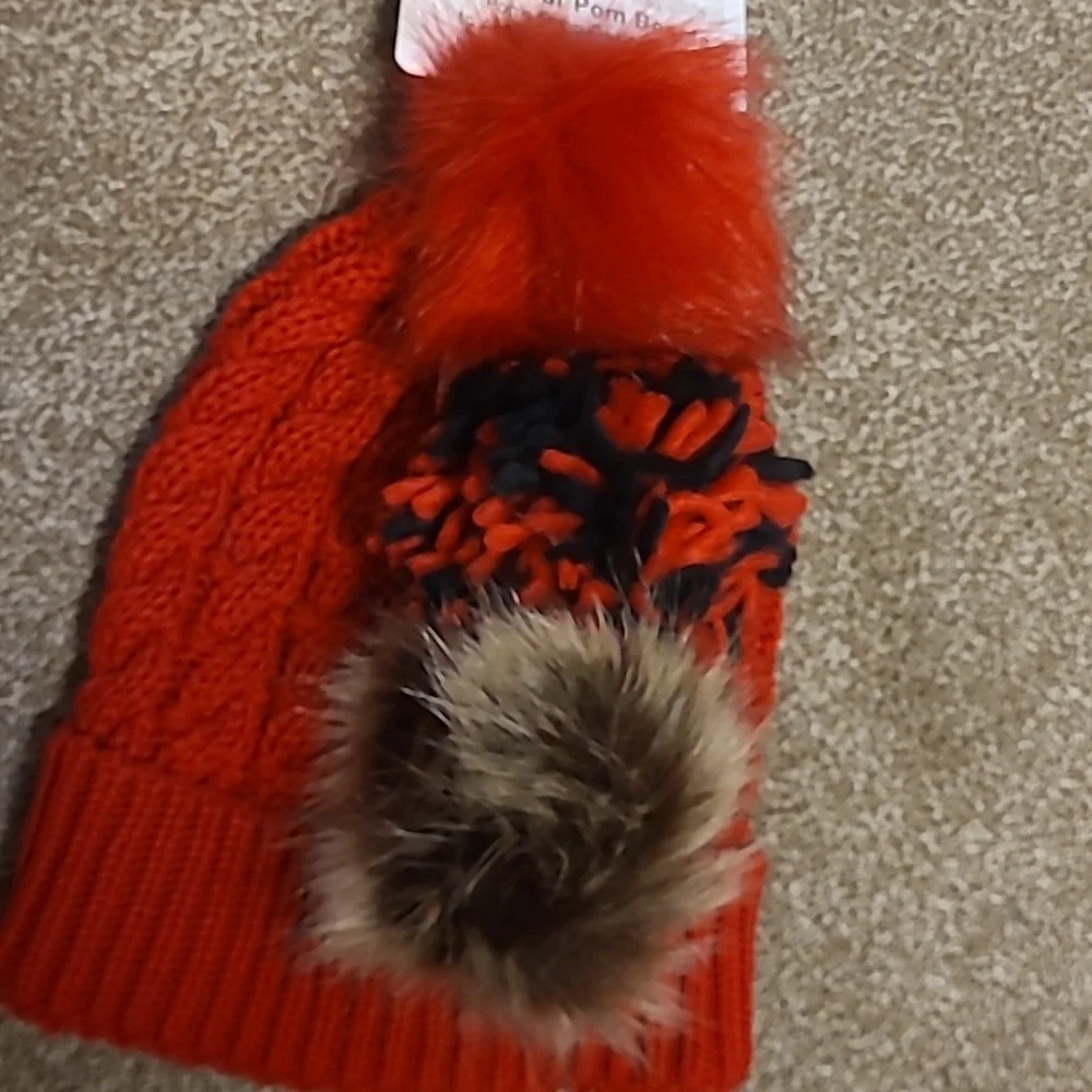 NWT You-Pick Beanie with Pom Poms - Picture 3 of 5